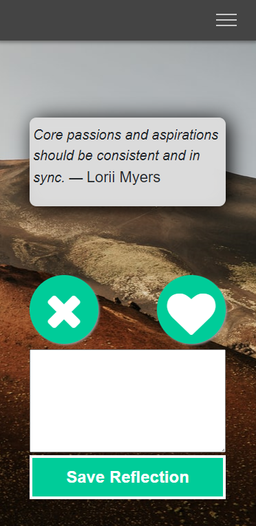 Image of the Zen App page.
